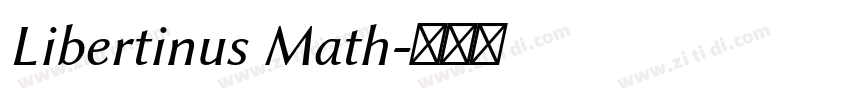 Libertinus Math字体转换